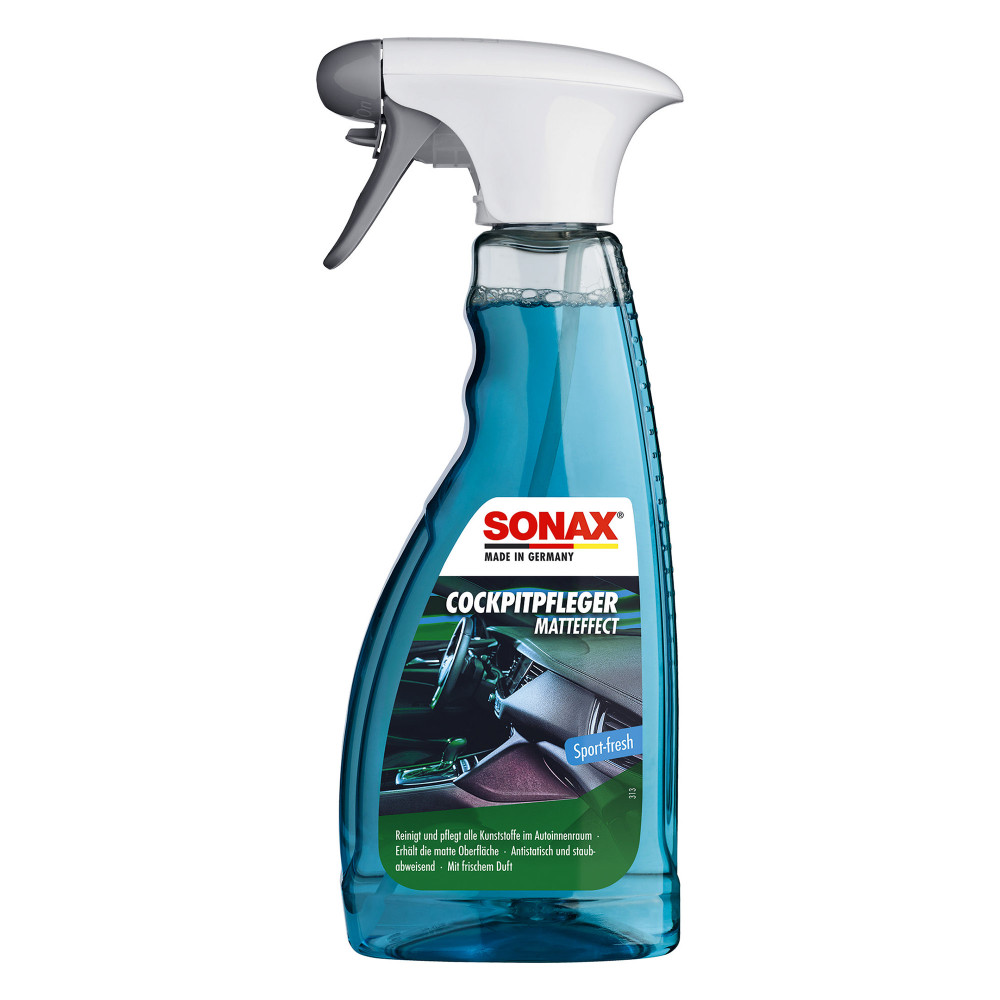Очищувач-поліроль пластика матовий 500 мл SONAX Cockpitpfleger Matteffect Sport-fresh (357241)
