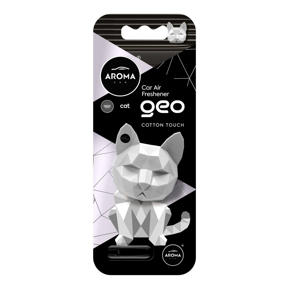 Автомобільний полімерний ароматизатор Aroma Car GEO Cat - Cotton Touch (12057)