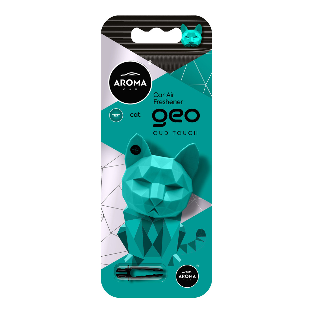 Автомобільний полімерний ароматизатор Aroma Car GEO Cat - Oud Touch (12149)