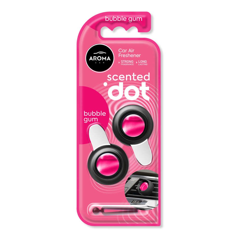 Автомобільний мембранний ароматизатор Aroma Car Scented Dot Double - Bubble Gum (12010)