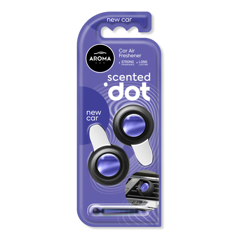 Автомобільний мембранний ароматизатор Aroma Car Scented Dot Double - New Car (12014)