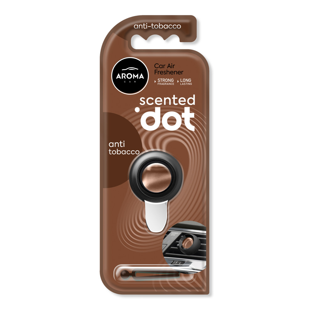 Автомобільний мембранний ароматизатор Aroma Car Scented Dot - Anti Tobacco (12045)