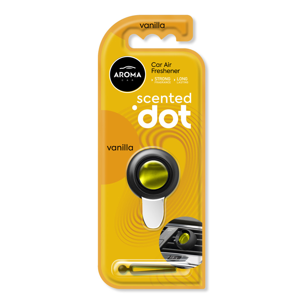 Автомобільний мембранний ароматизатор Aroma Car Scented Dot - Vanilla (12042)