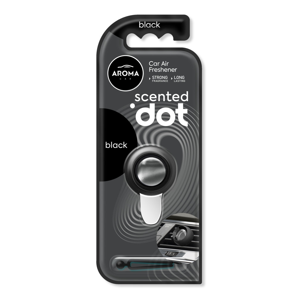 Автомобільний мембранний ароматизатор Aroma Car Scented Dot - Black (12039)