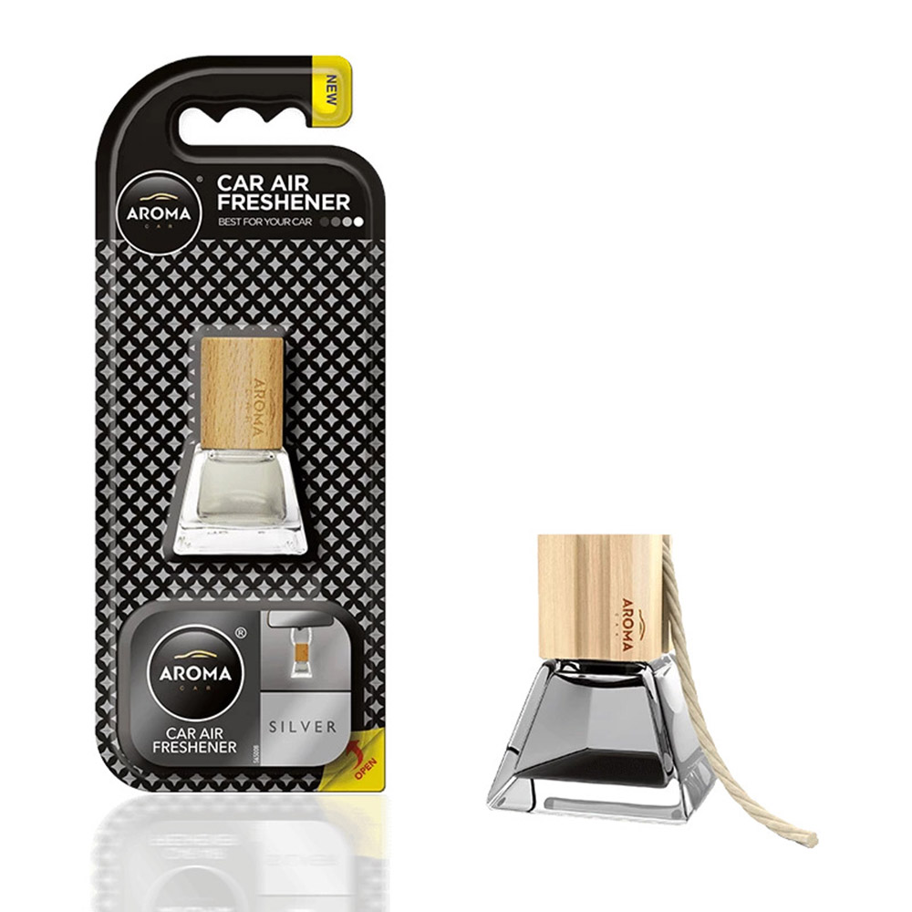 Автомобільний ароматизатор Aroma Car Prestige Wood - Silver (92531)
