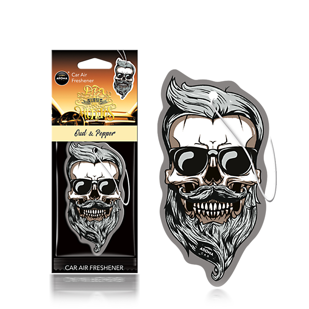 Автомобільний ароматизатор Aroma Car Dia De Los Muertos - Oud & Pepper Skull (83120)
