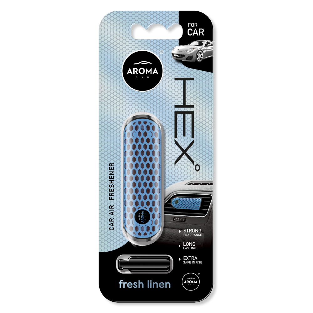 Автомобільний ароматизатор Aroma Car HEX - Fresh Linen (10447)