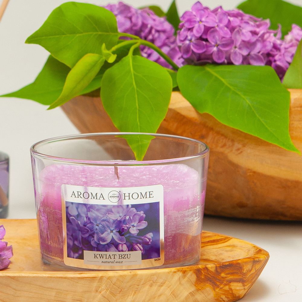 Ароматична свічка Aroma Home Unique Fragrances - Kwiat Bzu 115 г (83666)