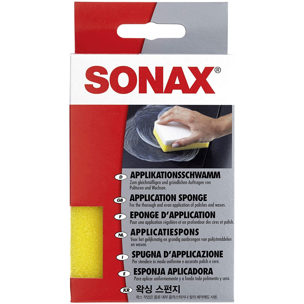 Губка для нанесення поліролей, восків, засобів по догляду SONAX Application Sponge (417300)