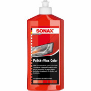 Кольоровий поліроль з воском червоний 250 мл SONAX Polish & Wax Color NanoPro (296441)