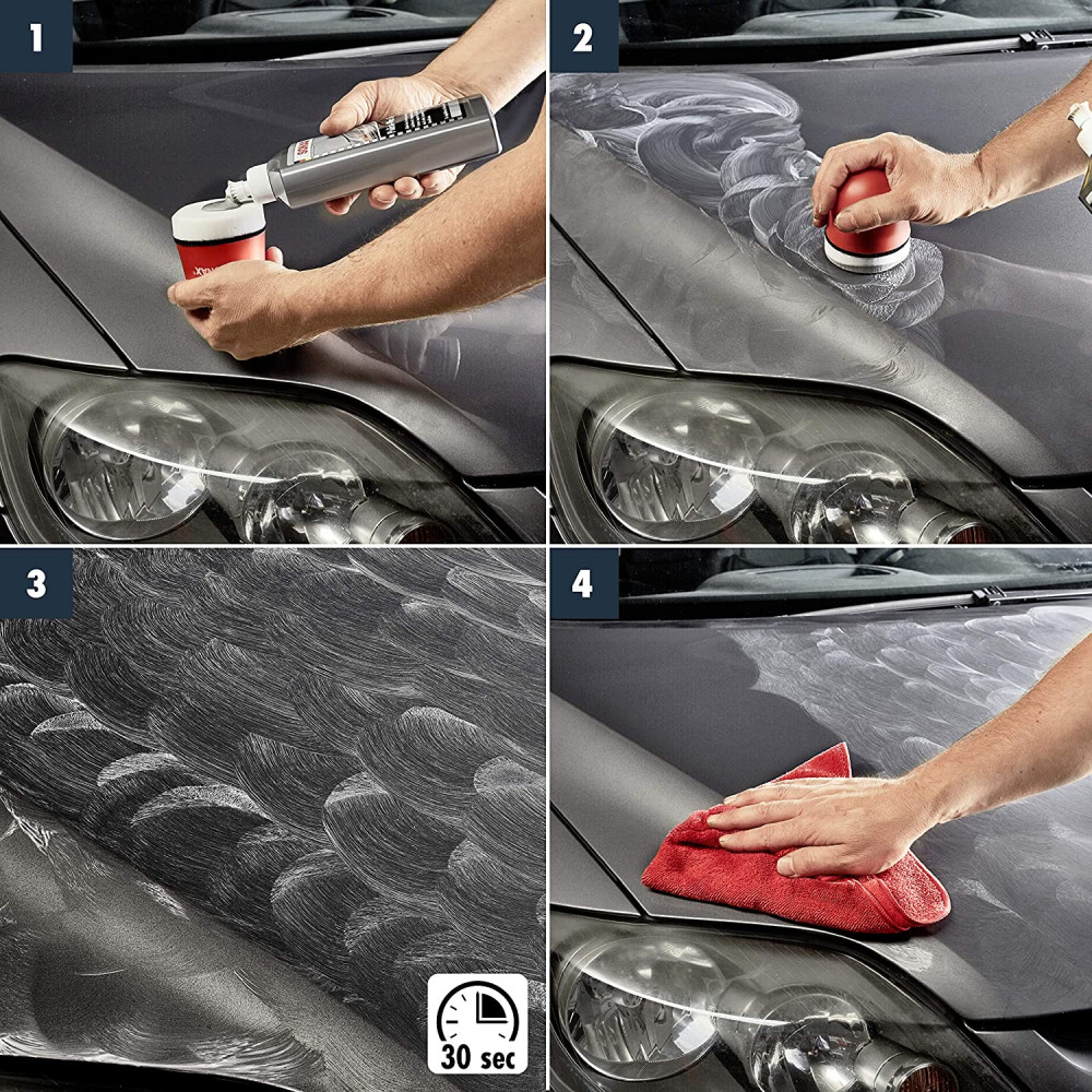 Кольоровий поліроль з воском сірий 250 мл SONAX Polish & Wax Color NanoPro (296341)