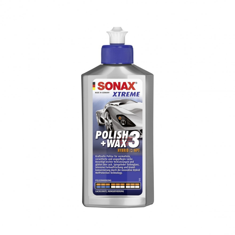 Поліроль з воском # 3 250 мл SONAX XTREME Polish + Wax 3 Hybrid NPT (202100)