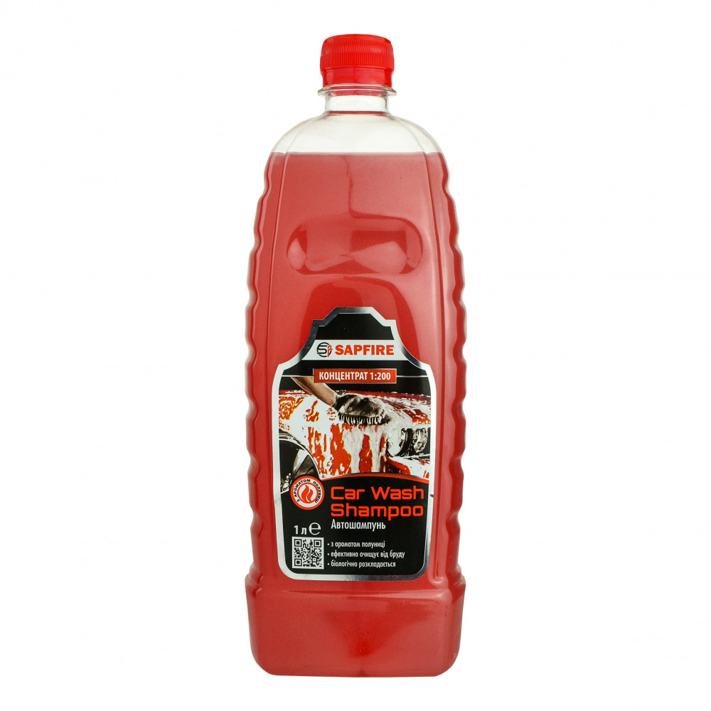 Автошампунь з ароматом полуниці SAPFIRE Car Wash Shampoo 1,0 л (745311)