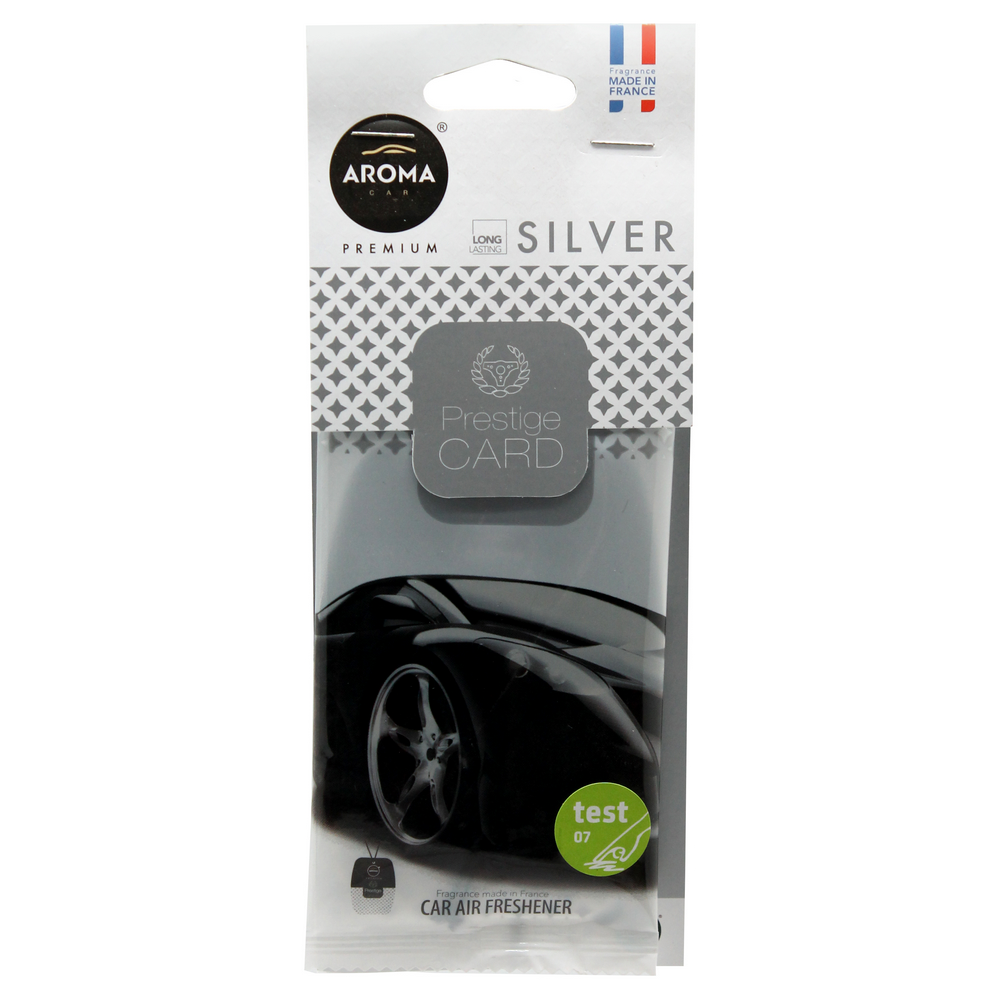 Автомобільний ароматизатор Aroma Car Prestige Card - Silver (926651)