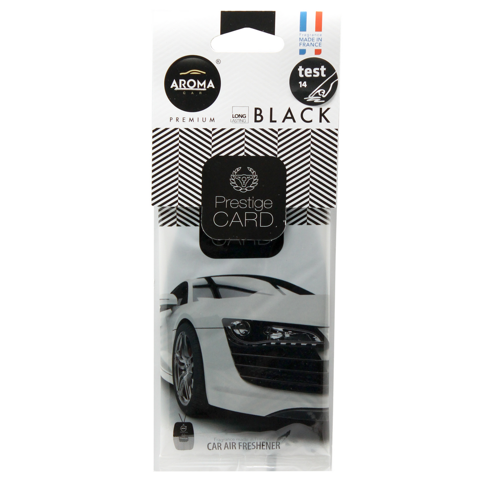 Автомобільний ароматизатор Aroma Car Prestige Card - Black (926644)