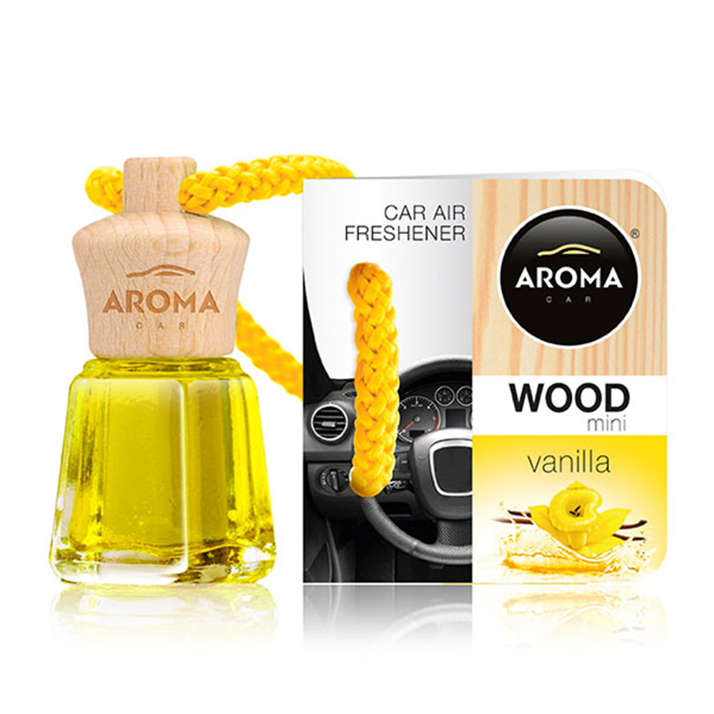 Автомобільний ароматизатор Aroma Car Wood Mini - Vanilla 4 мл (921502)