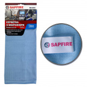 Серветки для скла 35х40 см блакитна SA-214 SAPFIRE Shine (002876)