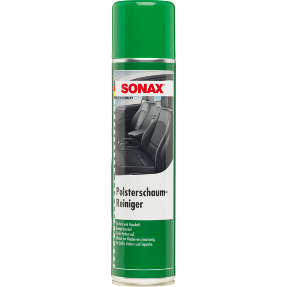 Пінний очищувач плям текстильного салону 400 мл SONAX Foam Upholstery Cleaner (306200)
