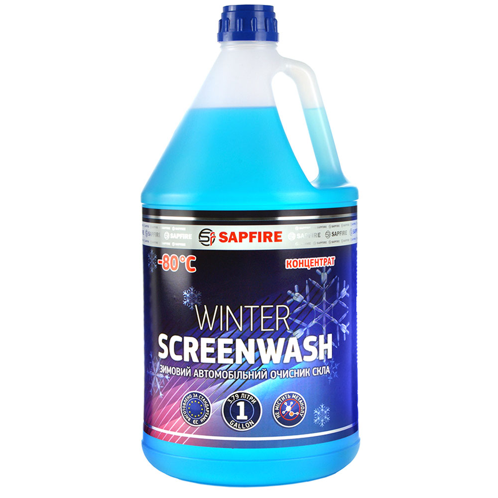 Концентрат омивача скла зимовий -80 ° С 3,79 л SAPFIRE - морський бриз (400663)