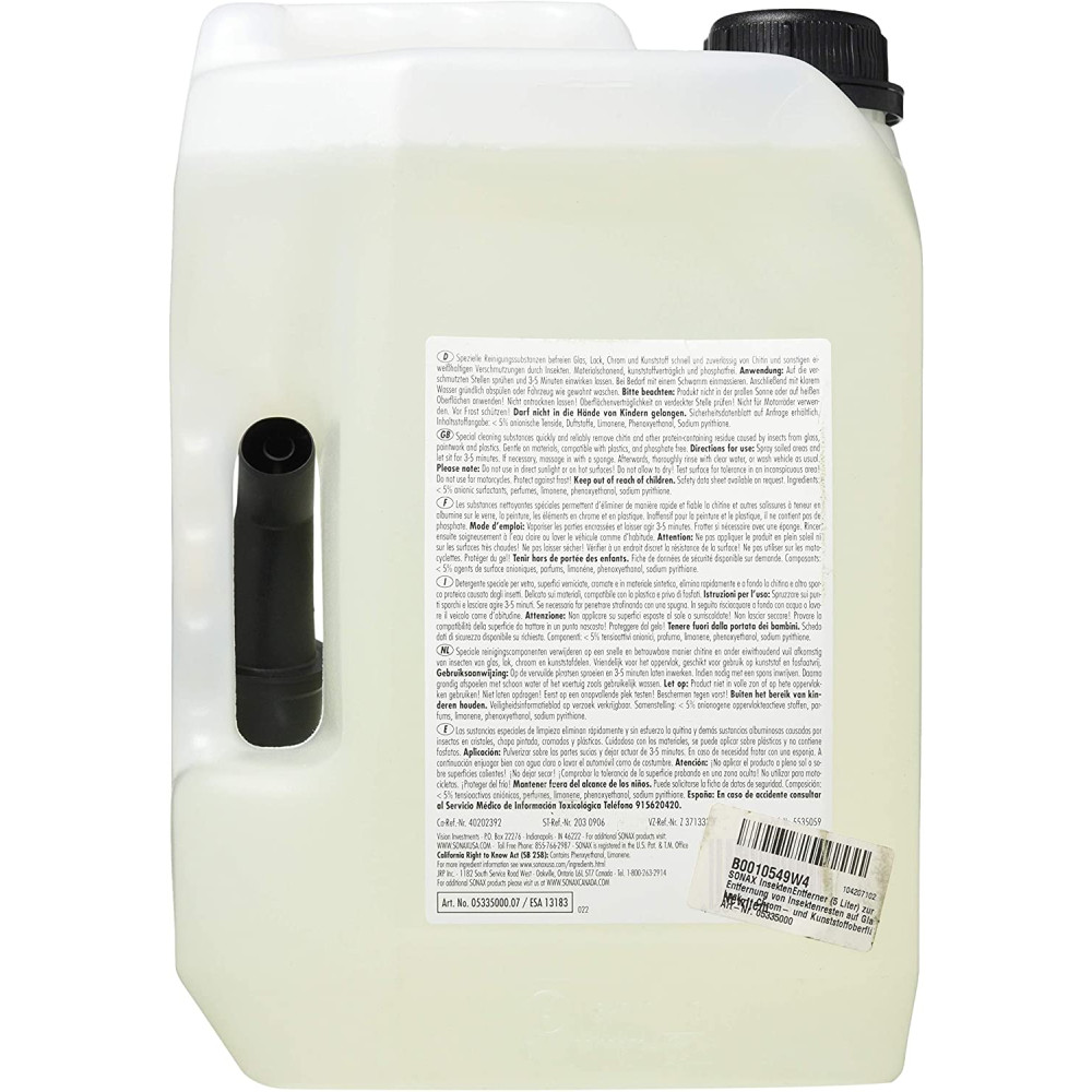 Очищувач залишків комах 5 л SONAX Insect Remover (533500)