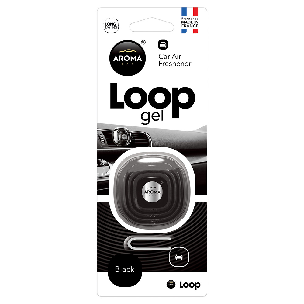 Автомобільний ароматизатор Aroma Car Loop Gel - Black (631135)