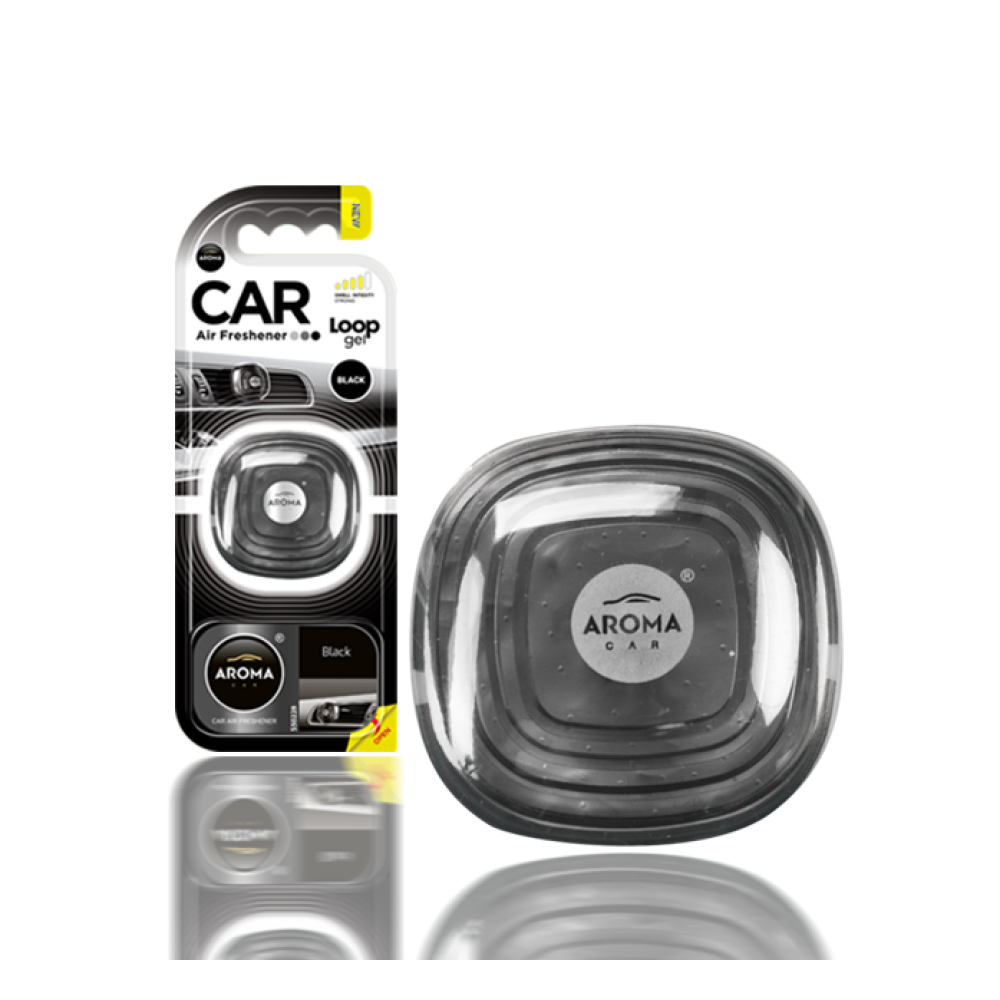 Автомобільний ароматизатор Aroma Car Loop Gel - Black (631135)