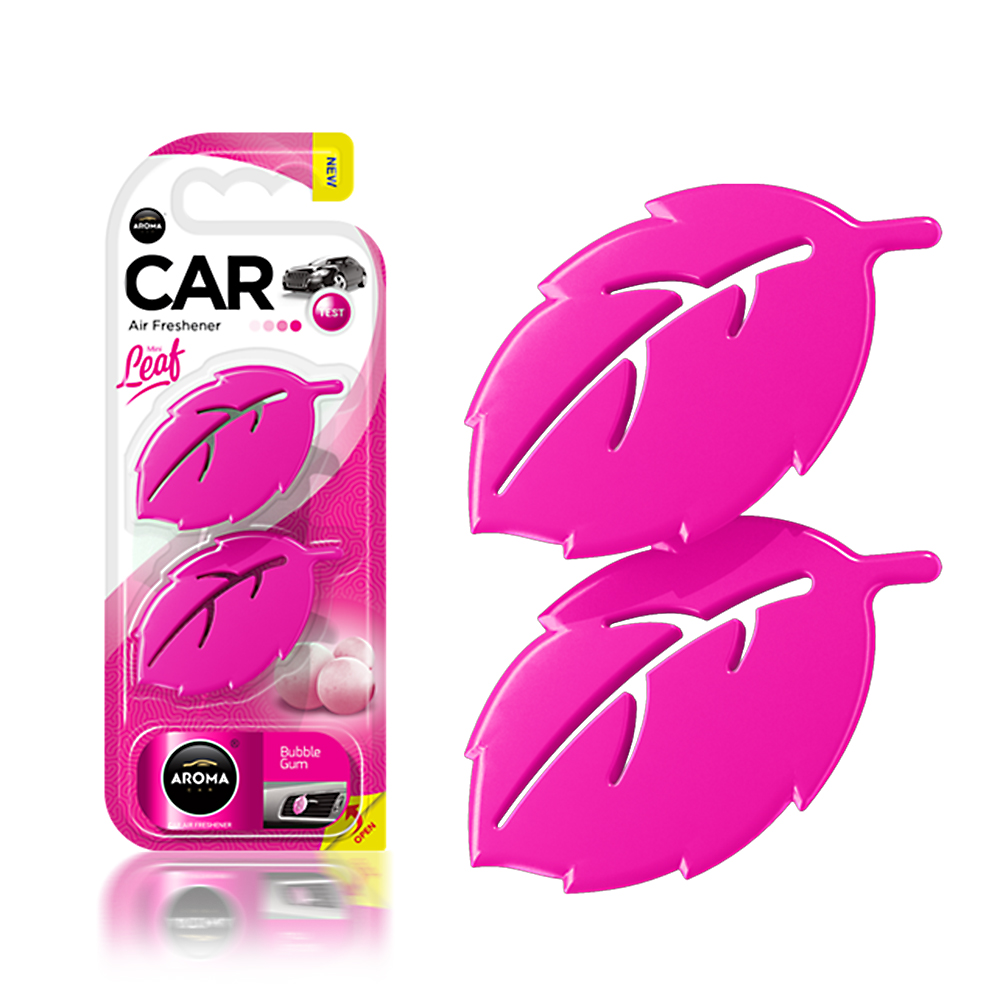 Автомобільний ароматизатор Aroma Car Leaf 3D Mini - Bubble Gum (831303)