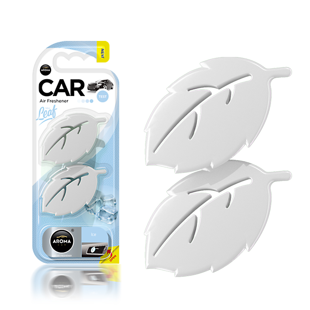 Автомобільний ароматизатор Aroma Car Leaf 3D Mini - Ice (831334)