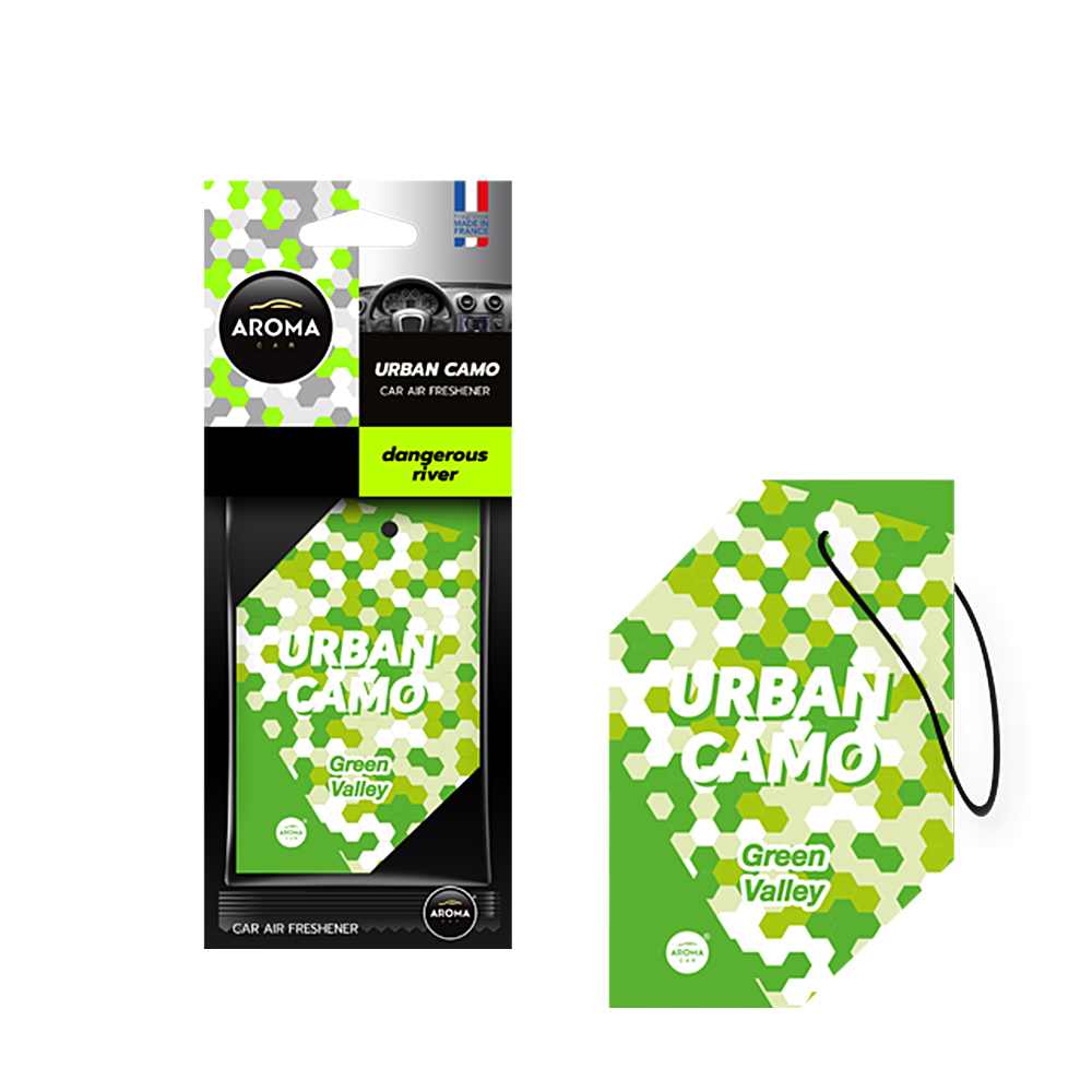 Автомобільний ароматизатор Aroma Car Urban Camo - Green Valley (831655)
