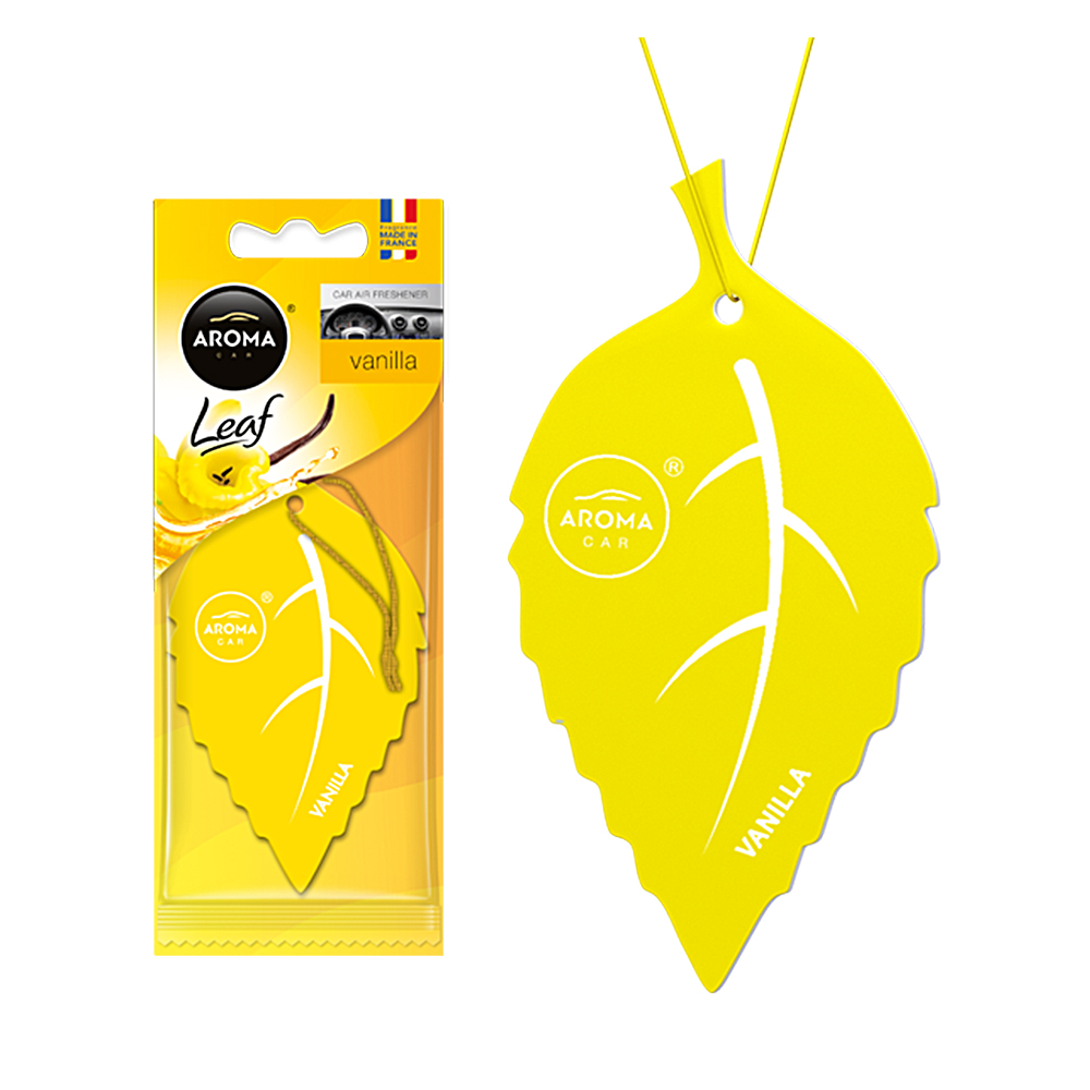 Автомобільний ароматизатор Aroma Car Leaf - Vanilla (920895)