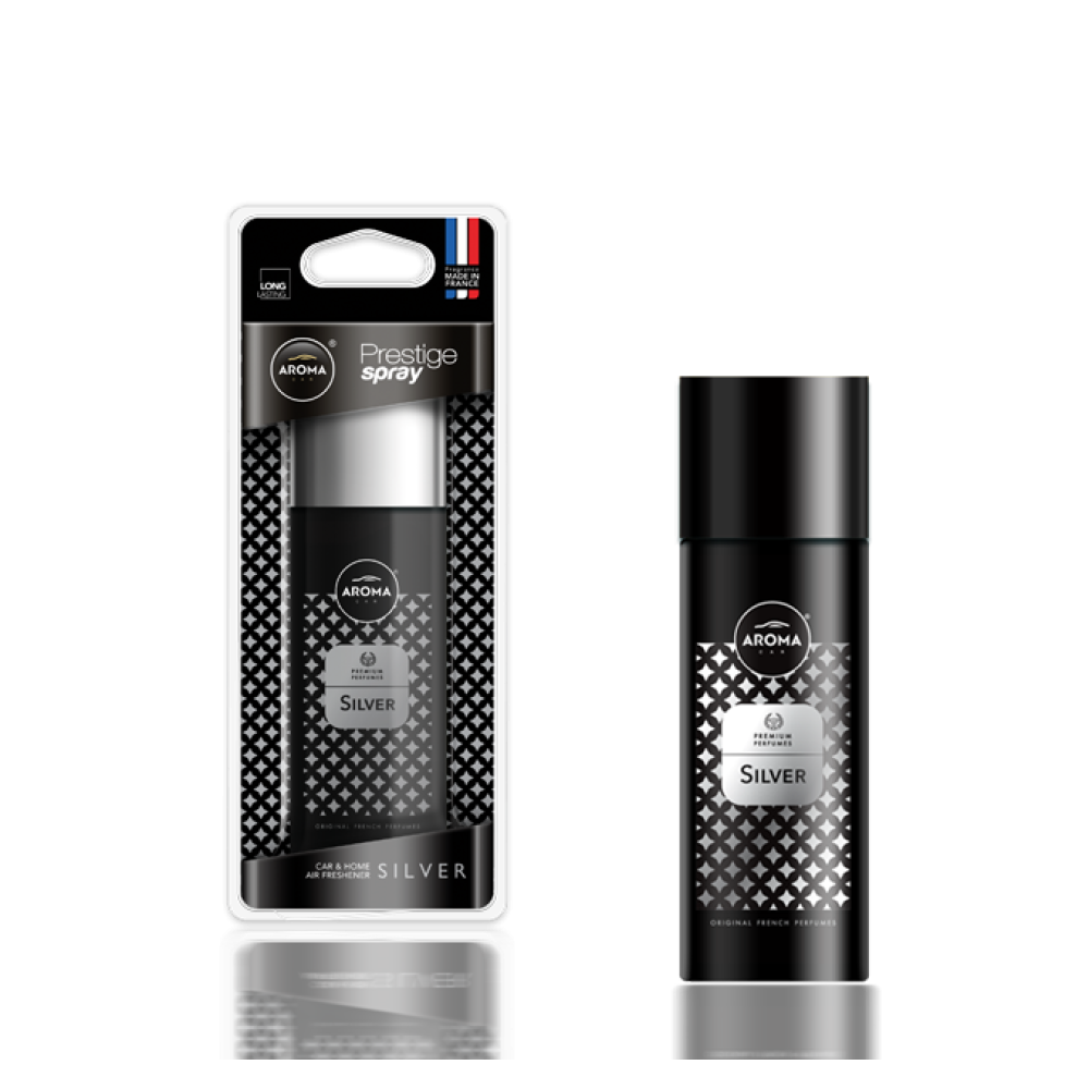 Автомобільний ароматизатор Aroma Car Prestige Spray - Silver 50 мл (925340)