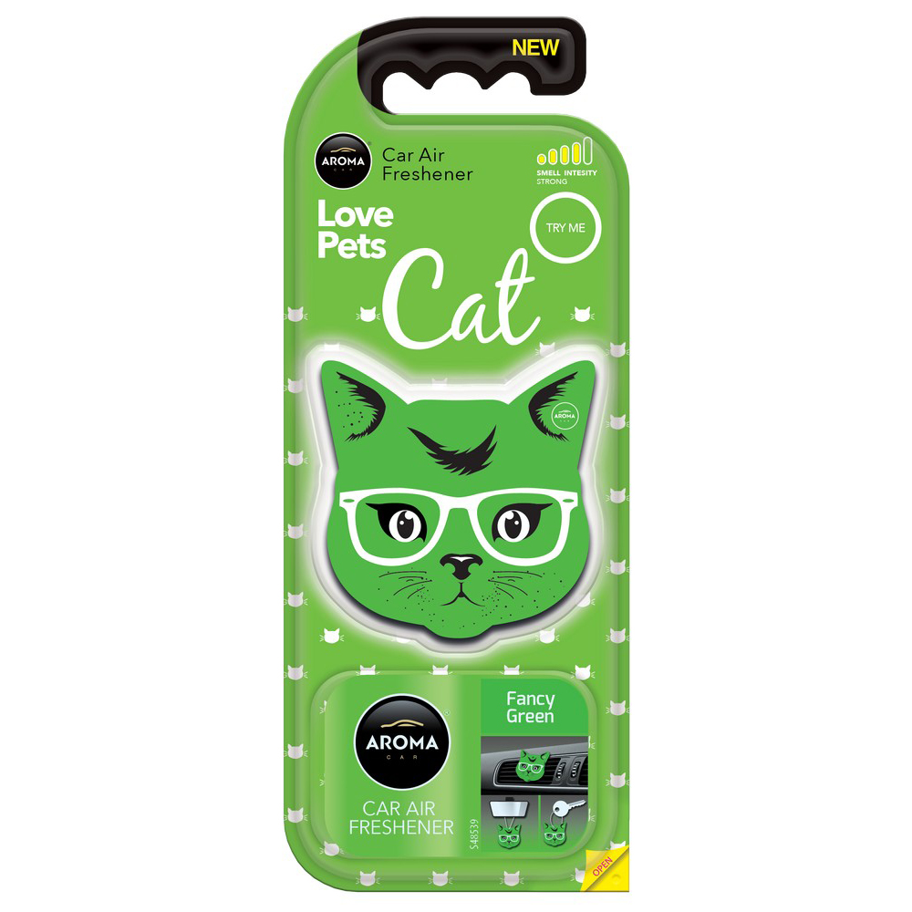 Автомобільний ароматизатор Aroma Car Cat - Fancy Green (925708)