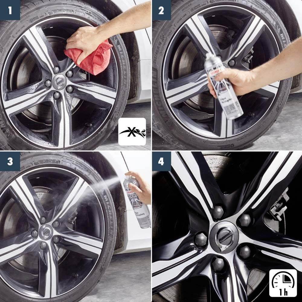 Захисне покриття сталевих хромованих і легкосплавних дисків 400 мл SONAX Wheel Rim Coating (436300)