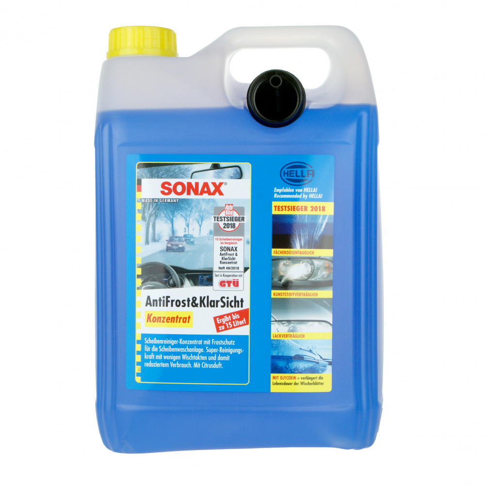 Концентрат омивача скла зимовий -70 ° С 5 л SONAX Antifrost + Klarsicht Konzentrat (332505)