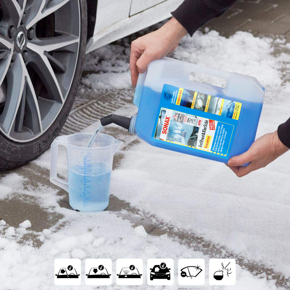 Концентрат омивача скла зимовий -70 ° С 5 л SONAX Antifrost + Klarsicht Konzentrat (332505)