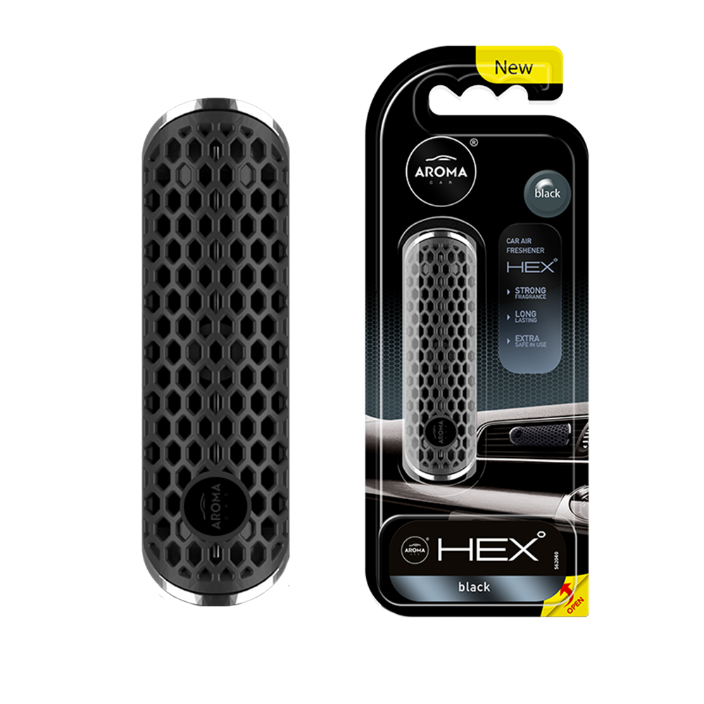 Автомобільний ароматизатор Aroma Car HEX - Black (835752)