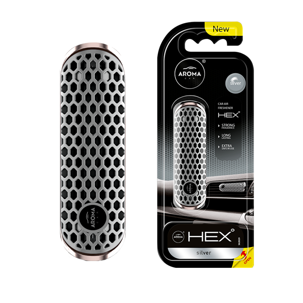 Автомобільний ароматизатор Aroma Car HEX - Silver (835769)