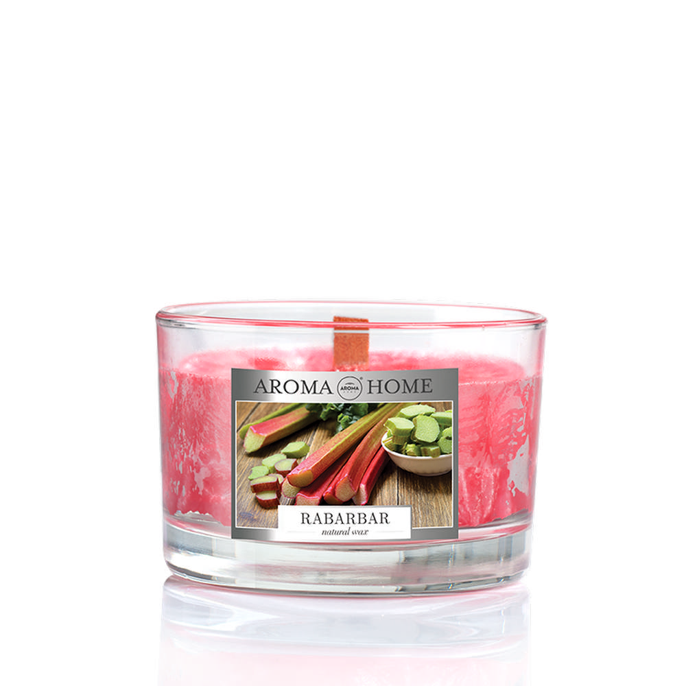 Ароматична свічка Aroma Home Unique Fragrances - Rabarbar 115 г (836674)