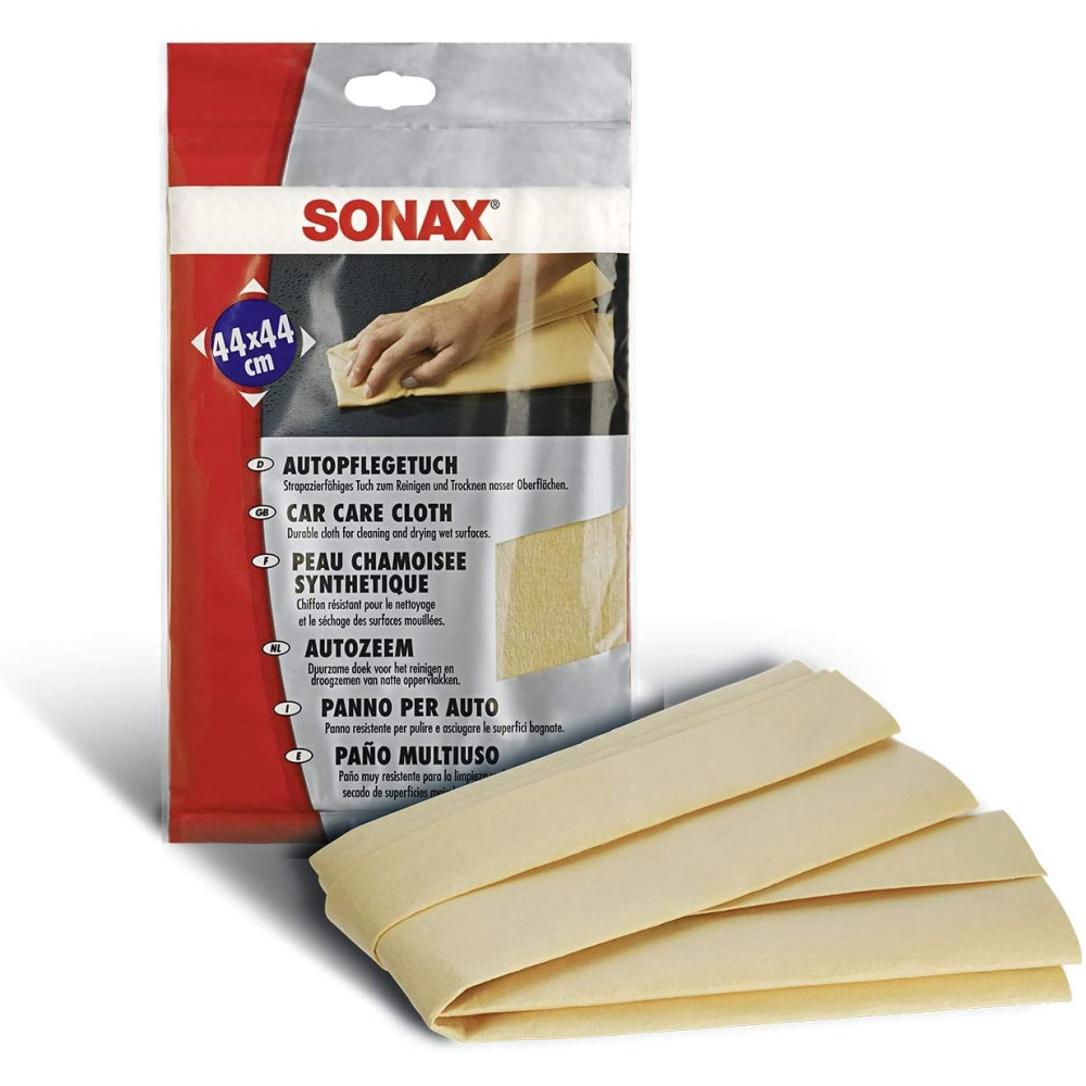 Серветка із синтетичної замші 44х44 см SONAX Autopflegetuch (419200)