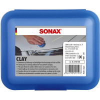 Синя глина для очищення лакофарбових поверхонь і скла 112 г SONAX Clay (450105)