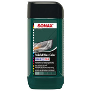 Кольоровий поліроль з воском зелений 250 мл SONAX Polish & Wax Color NanoPro (296741)
