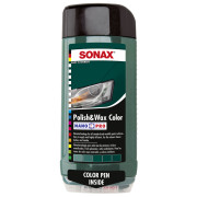 Кольоровий поліроль з воском зелений 500 мл SONAX Polish & Wax Color NanoPro (296700)