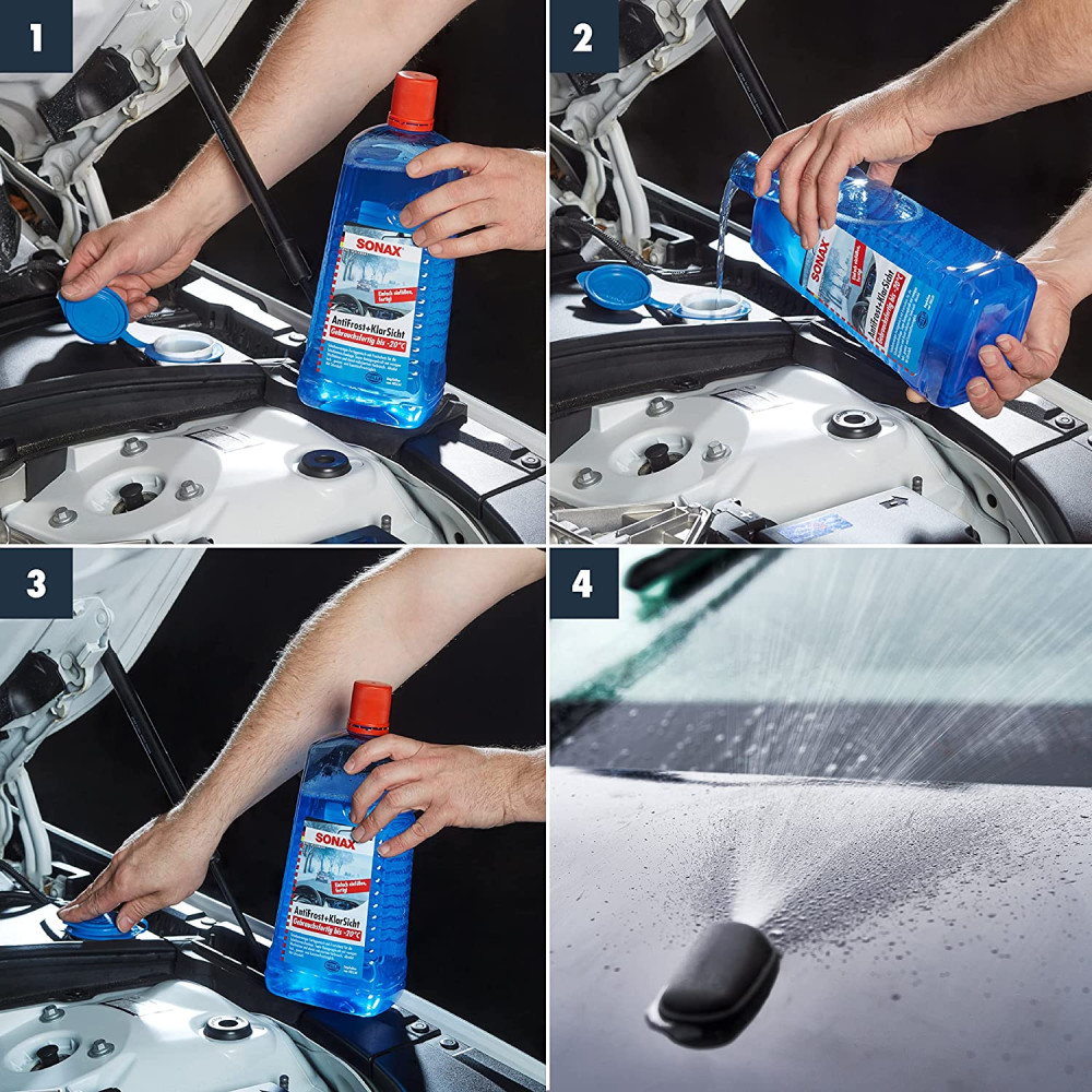 Омивач скла зимовий -20°С 2 л SONAX Antifrost + KlarSicht gebrauchsfertig bis (332541)