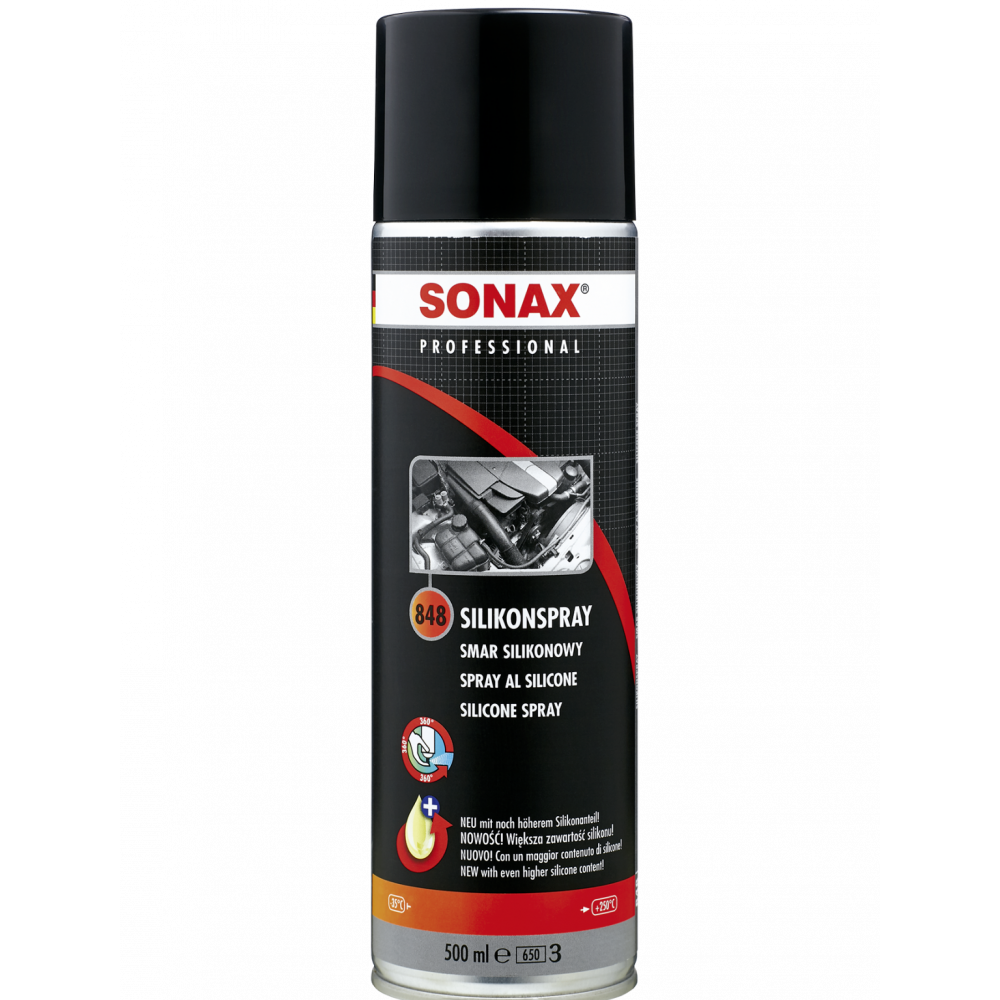 Мастило силіконове 500 мл SONAX Professional SilikonSpray (848400)
