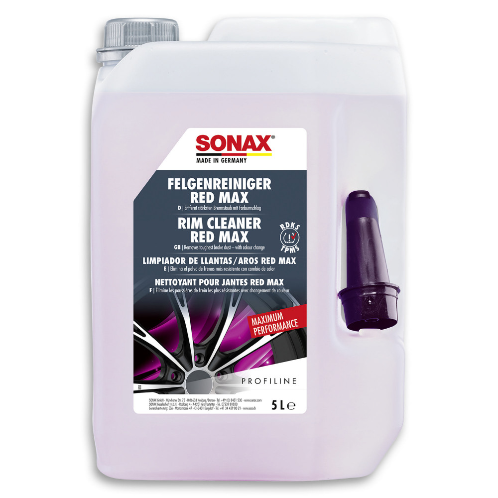 Професійний очисник дисків 5 л SONAX PROFILINE Felgen Reiniger Red Max (231505)