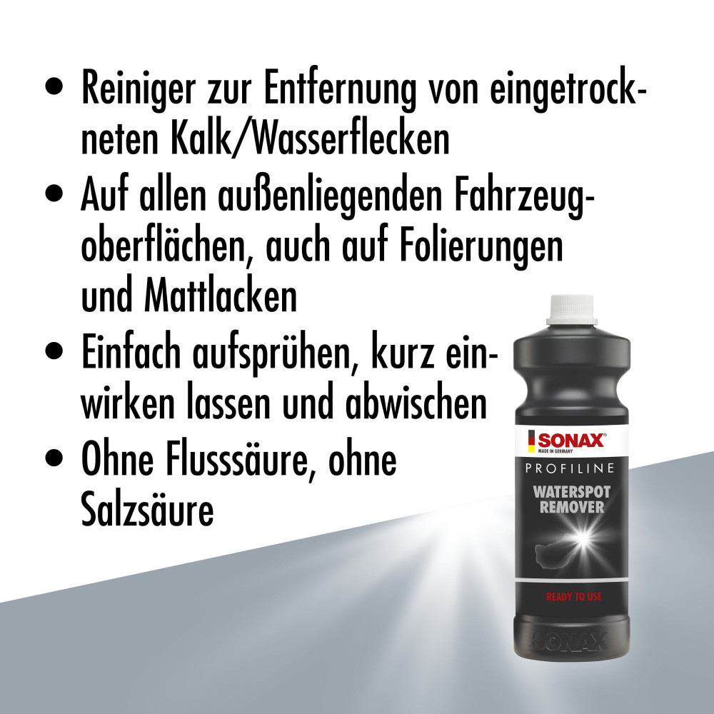 Професійний засіб для очищення ЛФП від вапняних плям 1 л SONAX PROFILINE Waterspot Remover (275300)