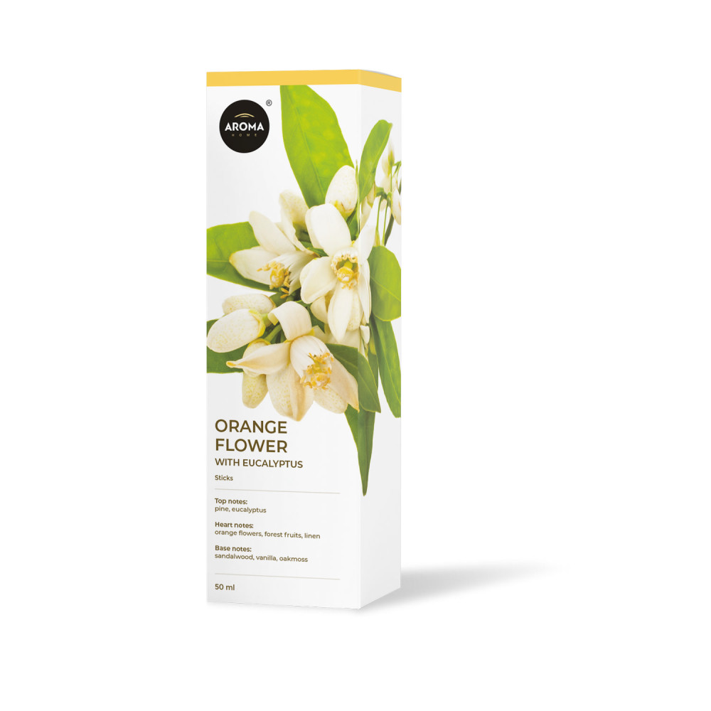 Ароматичні палички Квіти апельсину з евкаліптом 50 мл Aroma Home Basic Line Orange Flowers with Eucalyptus (927665)