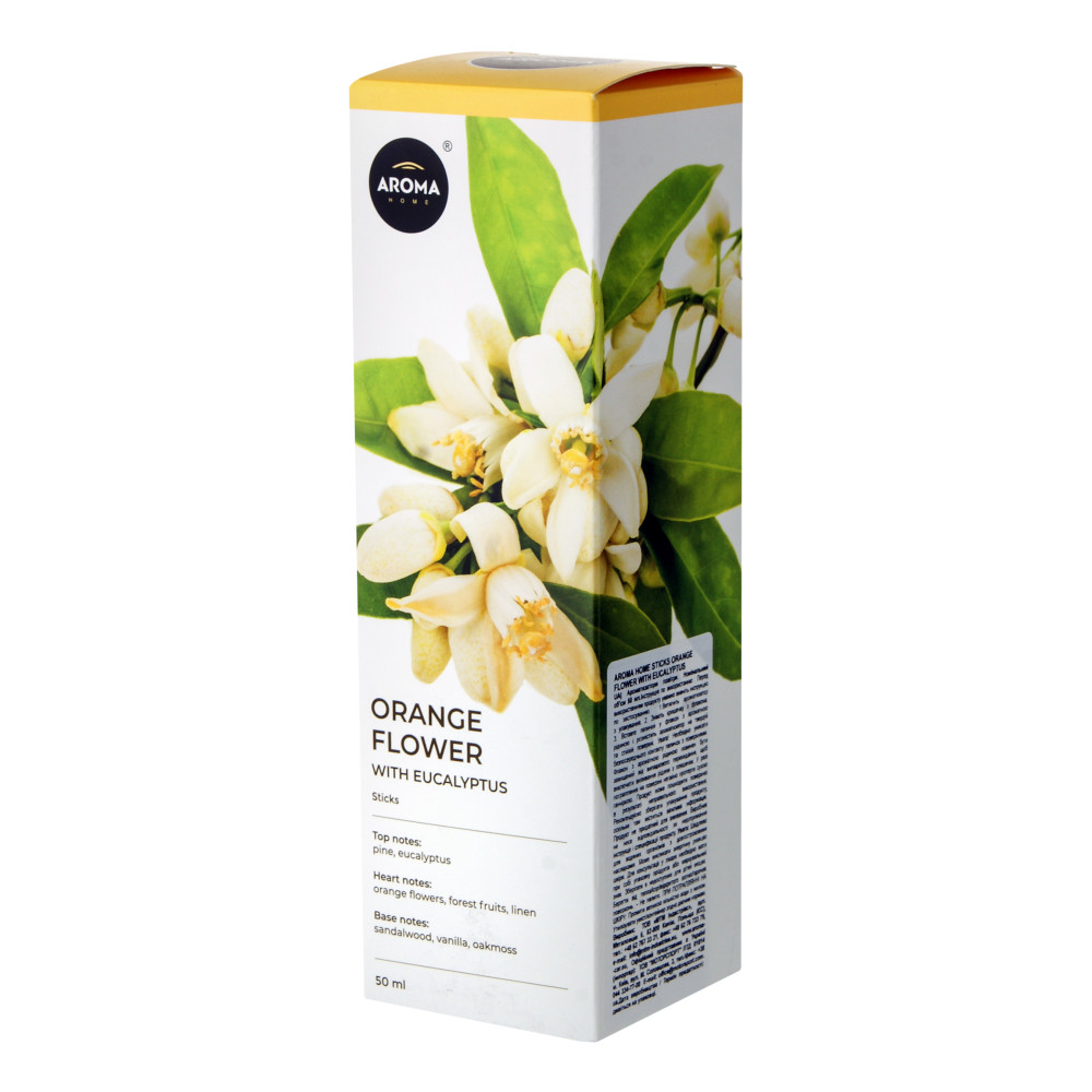 Ароматичні палички Квіти апельсину з евкаліптом 50 мл Aroma Home Basic Line Orange Flowers with Eucalyptus (927665)
