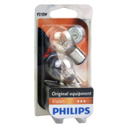 Лампа автомобільна сигнальна  PHILIPS Vision +30% P21/5W 12499B2 2 шт (055453)