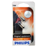 Лампа автомобільна сигнальна PHILIPS Vision +30% T4W 12929B2 2 шт (055507)